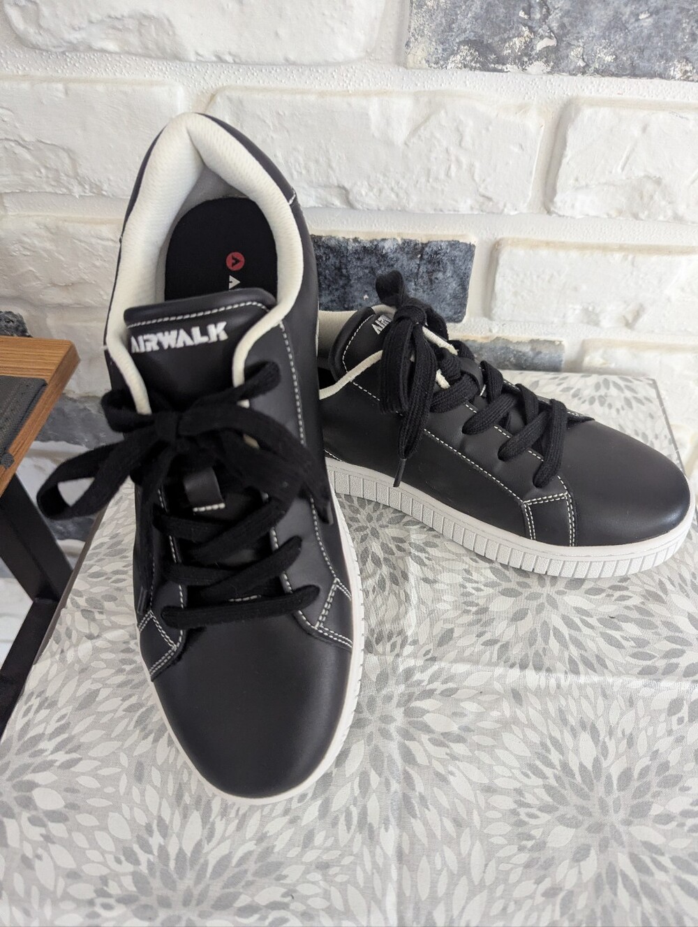 Airwalk Black Sneakers with White Accents